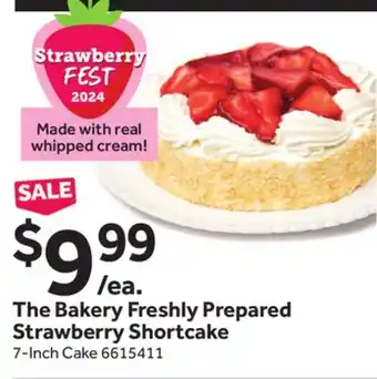 Stop&Shop The Freshly Prepared Strawberry Shortcake 7-Inch Cake offer