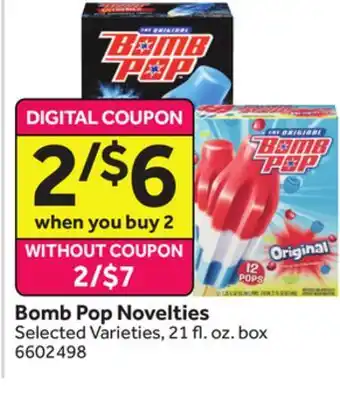 Stop&Shop Bomb Pop Novelties offer