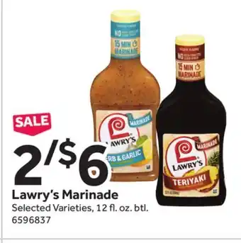 Stop&Shop Lawry's Marinade offer