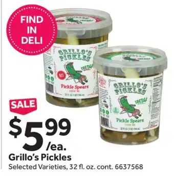 Stop&Shop Grillo's Pickles offer