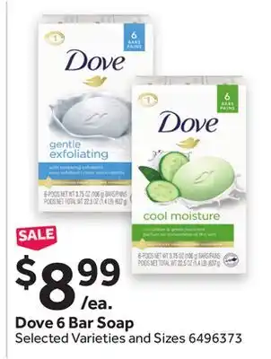 Stop&Shop Dove 6 Bar Soap offer