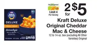 The Fresh Grocer Deluxe Original Cheddar Mac & Cheese offer