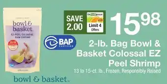 The Fresh Grocer 2-lb. Bag Colossal EZ Peel Shrimp offer