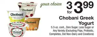 The Fresh Grocer Greek Yogurt offer