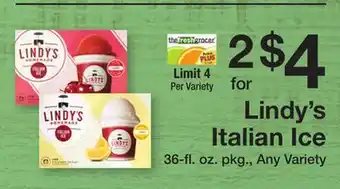 The Fresh Grocer Italian Ice offer