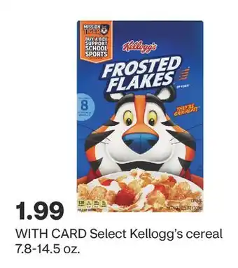 CVS Select Kellogg's cereal 7.8-14.5 oz offer