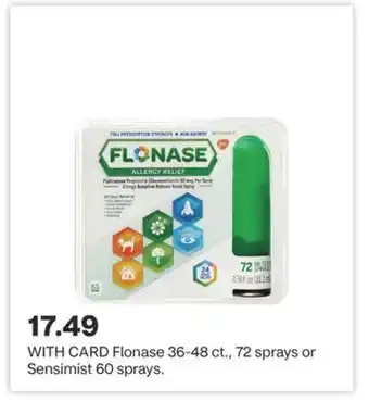 CVS Flonase 36-48 ct., 72 sprays or Sensimist 60 sprays offer