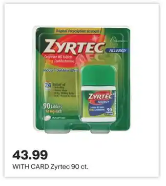 CVS Zyrtec 90 ct offer