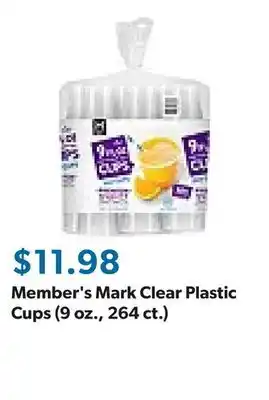 Sam's Club Member's Mark Clear Plastic Cups (9 oz., 264 ct.) offer