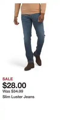 TJ Maxx Slim Luster Jeans offer