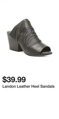 TJ Maxx Landon Leather Heel Sandals offer