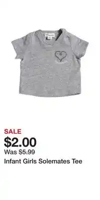 TJ Maxx Infant Girls Solemates Tee offer