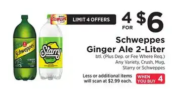 ShopRite Ginger Ale 2-Liter offer