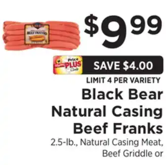 ShopRite Natural Casing Beef Franks offer