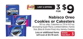 ShopRite Oreo Cookies or Cakesters offer