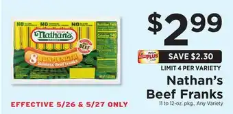 ShopRite Beef Franks offer