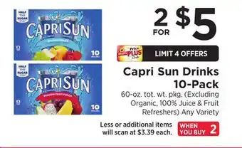 ShopRite Drinks 10- Pack offer