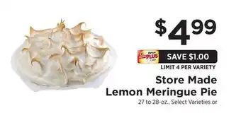 ShopRite Store Made Lemon Meringue Pie offer