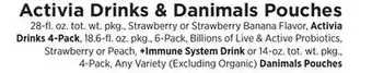 ShopRite Drinks & Danimals Pouches offer