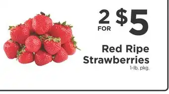 ShopRite Red Ripe Strawberries offer