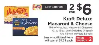 ShopRite Deluxe Macaroni & Cheese offer