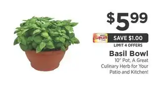 ShopRite Basil Bowl offer