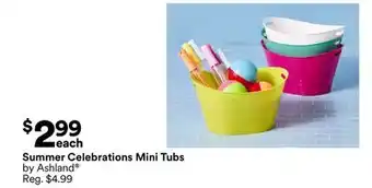 Michaels Summer Celebrations Mini Tubs by Ashland offer