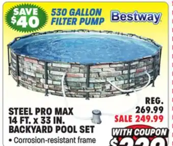 Big 5 Bestway Steel Pro Max 14' x 33 Backyard Pool Set offer