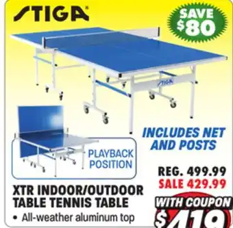 Big 5 Stiga XTR Indoor/Outdoor Table Tennis Table offer