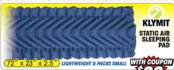 Big 5 Klymit Static V Sleeping Pad offer