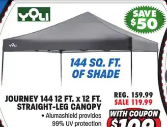 Big 5 Yoli Journey 144 12' x 12' Straight-Leg Canopy offer