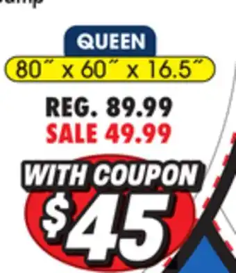 Big 5 Intex Queen 16.5 Deluxe Dura-Beam Pillow Rest Airbed with Built-In Electric Pump offer