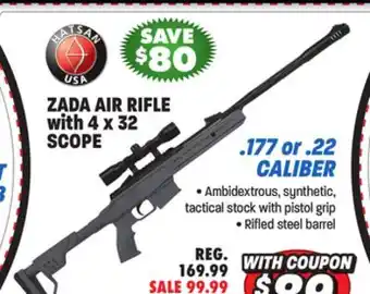 Big 5 Hatsan Zada Air Rifle with 4x32 Scope offer