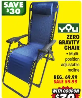 Big 5 Yoli Zero Gravity Chair offer