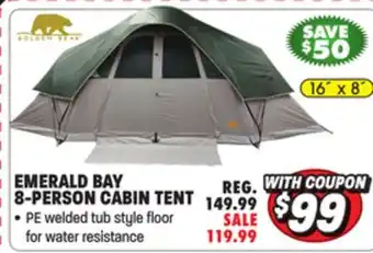 Big 5 Golden Bear Emerald Bay 8-Person Cabin Tent offer