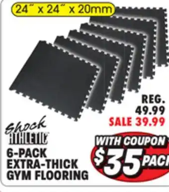 Big 5 Shock Athletic Extra-Thick Gym Flooring - 6-Pack offer