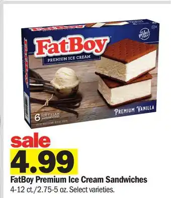 Meijer FatBoy Premium Ice Cream Sandwiches offer