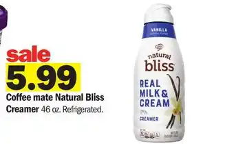 Meijer Coffee mate Natural Bliss Creamer offer