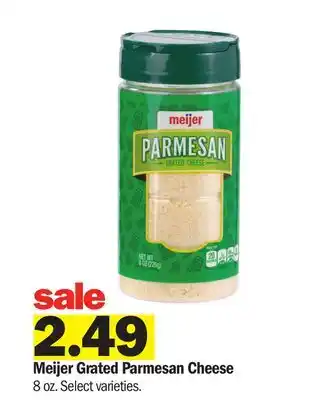 Meijer Meijer Grated Parmesan Cheese offer