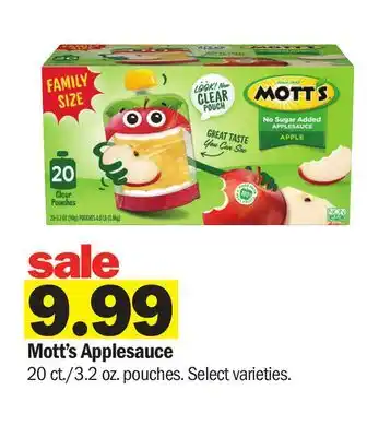 Meijer Mott's Applesauce offer