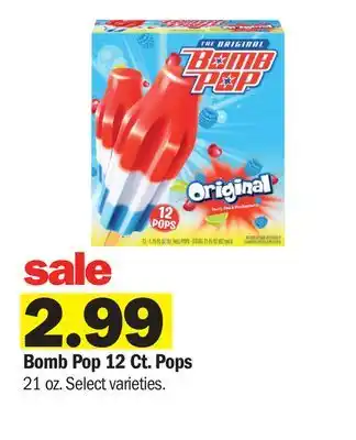 Meijer Bomb Pop 12 Ct. Pops offer