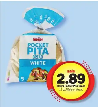 Meijer Meijer Pocket Pita Bread offer