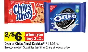 Meijer Oreo or Chips Ahoy! Cookies offer