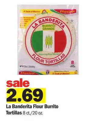 Meijer La Banderita Flour Burrito Tortillas offer