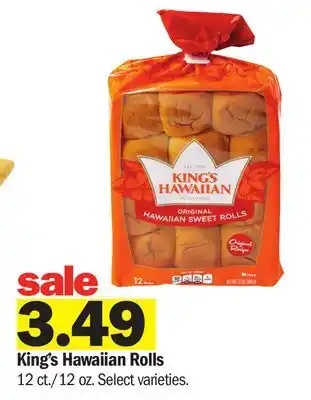 Meijer King's Hawaiian Rolls offer