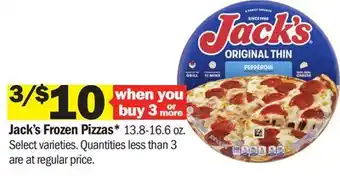 Meijer Jack's Frozen Pizzas offer