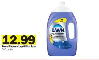 Meijer Dawn Platinum Liquid Dish Soap offer