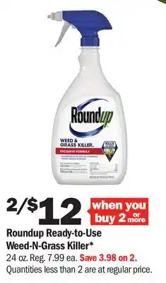 Meijer Roundup Ready-to-Use Weed-N-Grass Killer offer