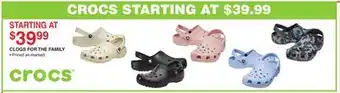 Dunham's Sports CLOGS FOR THE FAMILY offer