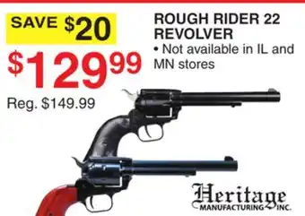 Dunham's Sports HERITAGE ROUGH RIDER 22 REVOLVER offer